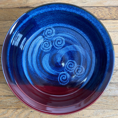 Cranberry Red Canadian Made Pottery Bowl