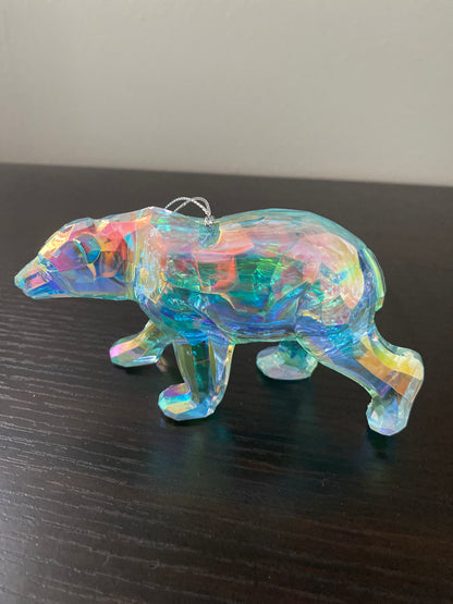 Holograph Bear Christmas Decoration
