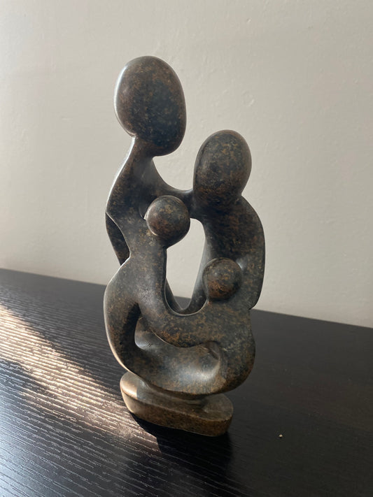 Stone Sculpture-family of 4-ukama-4Q
