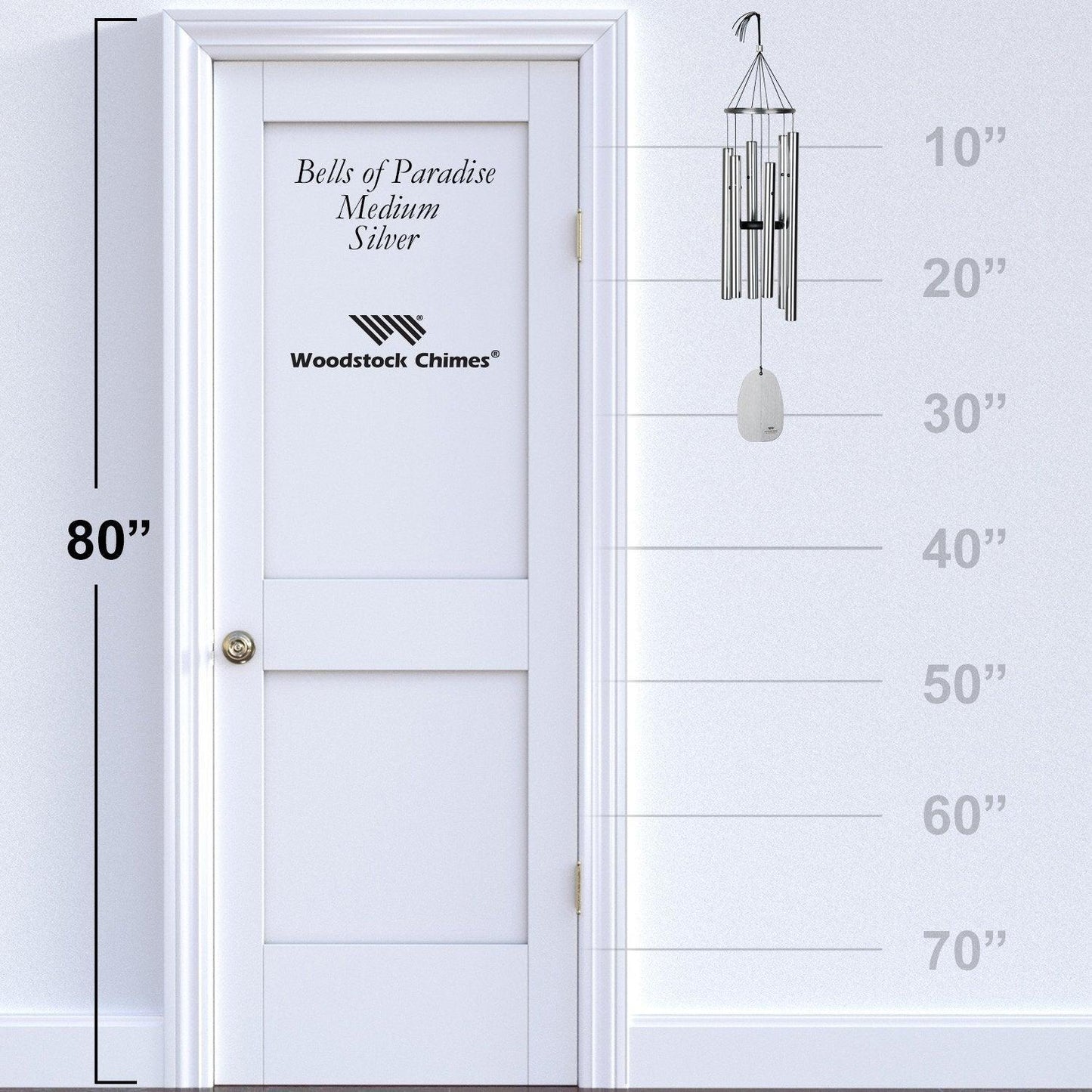 Bells of Paradise Wind Chime – Silver