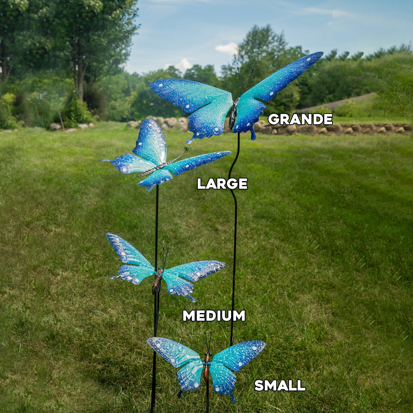 butterfly garden stake