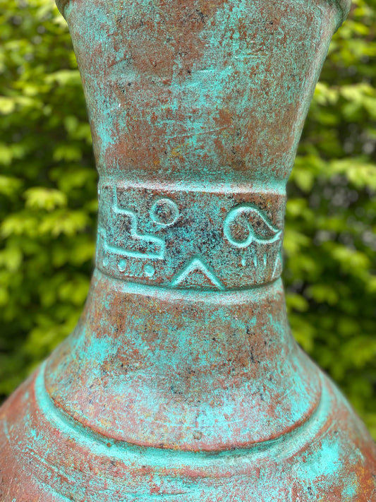 Chiminea Large — Made in Mexico #12 - design on top flourish