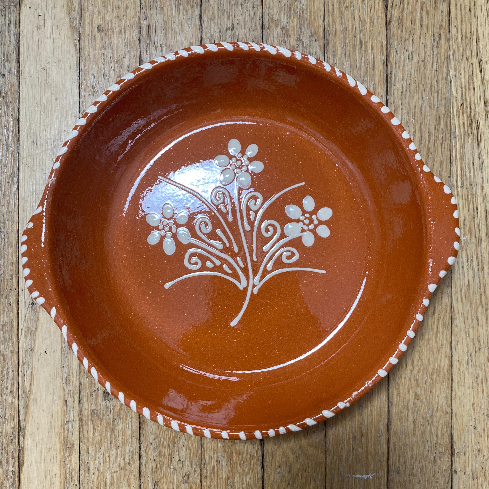 Traditional Portuguese Clay Alentejana Bowl – Hand Painted (24cm)