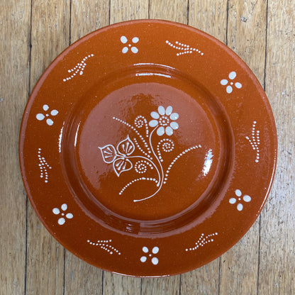 Traditional Portuguese Clay Dessert Plate – Hand Painted 23cm (9")