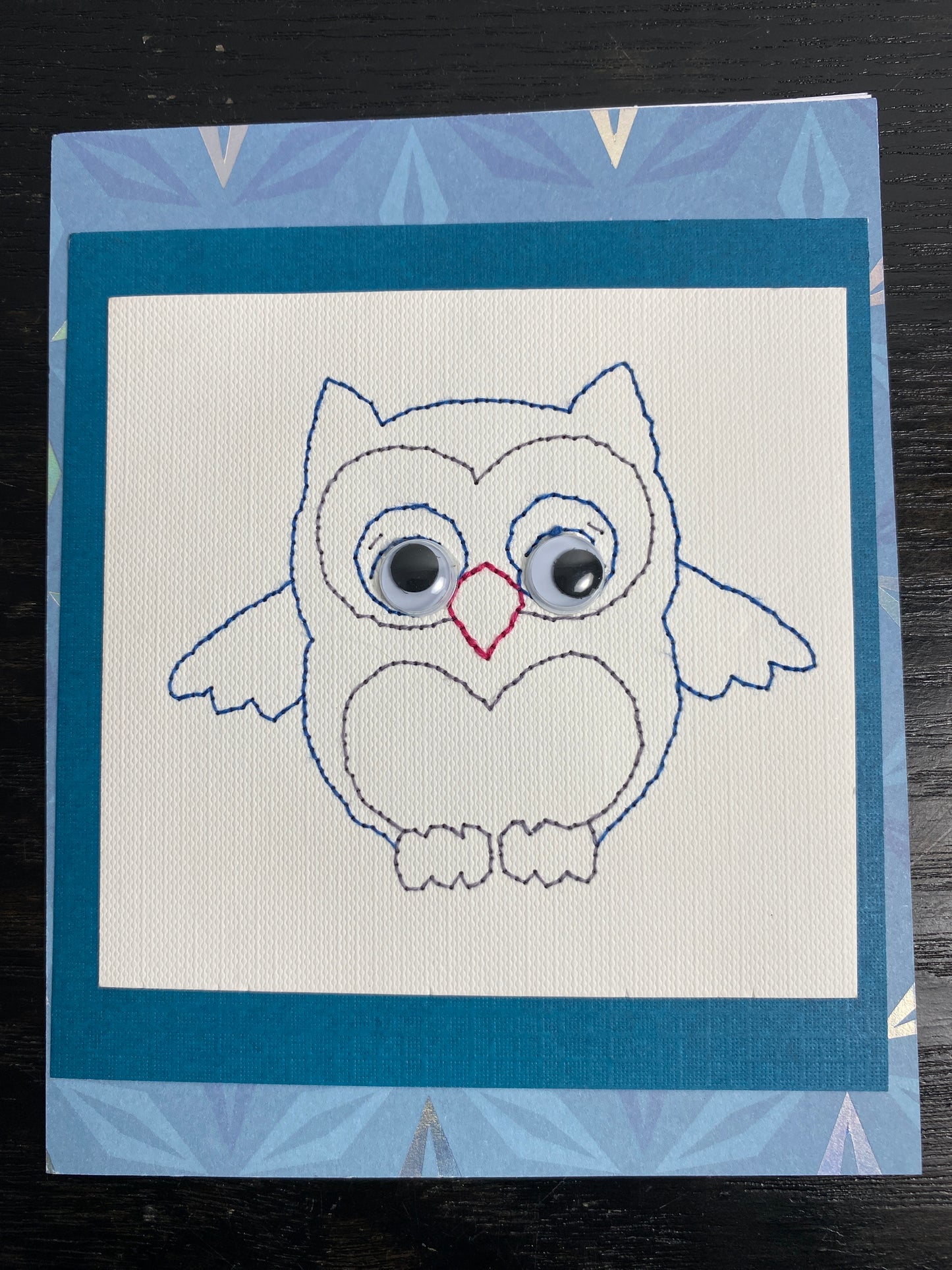 Hand Stitched Greeting Card