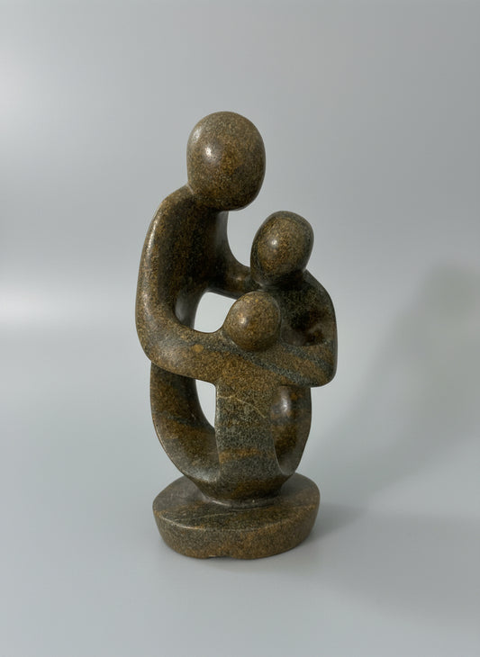 Stone Sculpture family of 3