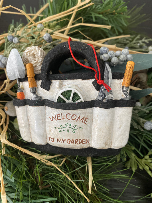 Welcome to My Garden Christmas Ornment