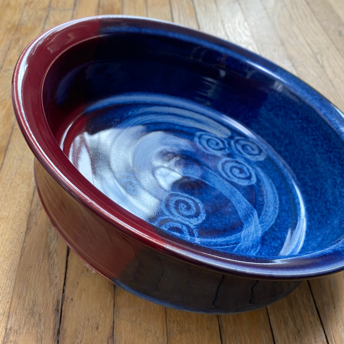 Cranberry Red Canadian Made Pottery Bowl
