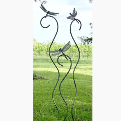 Metal Dragonfly Garden Sculpture