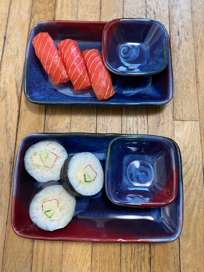 Handmade Pottery Sushi Set
