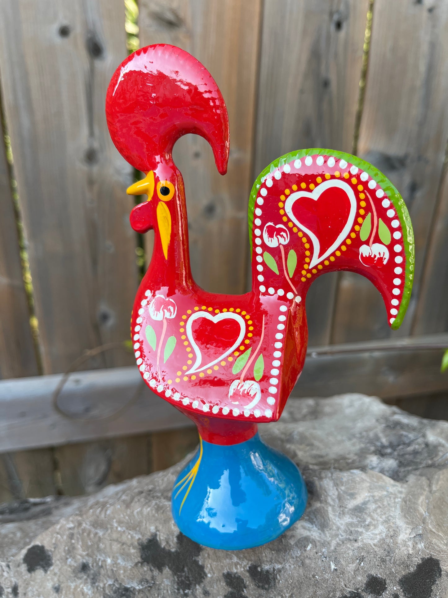 BARCELOS - METAL ROOSTER RED Large