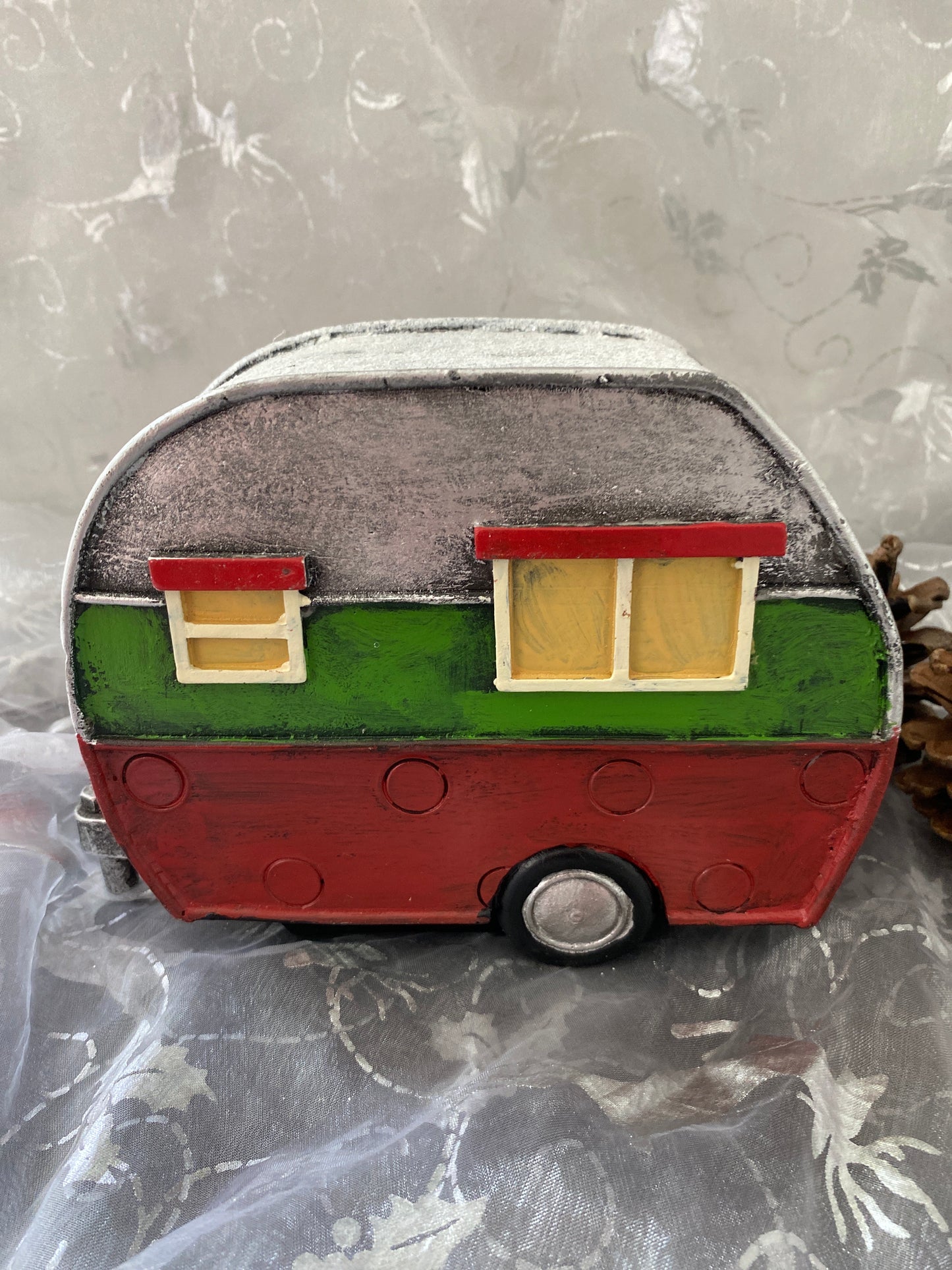 Light up Camper Christmas Decor Back