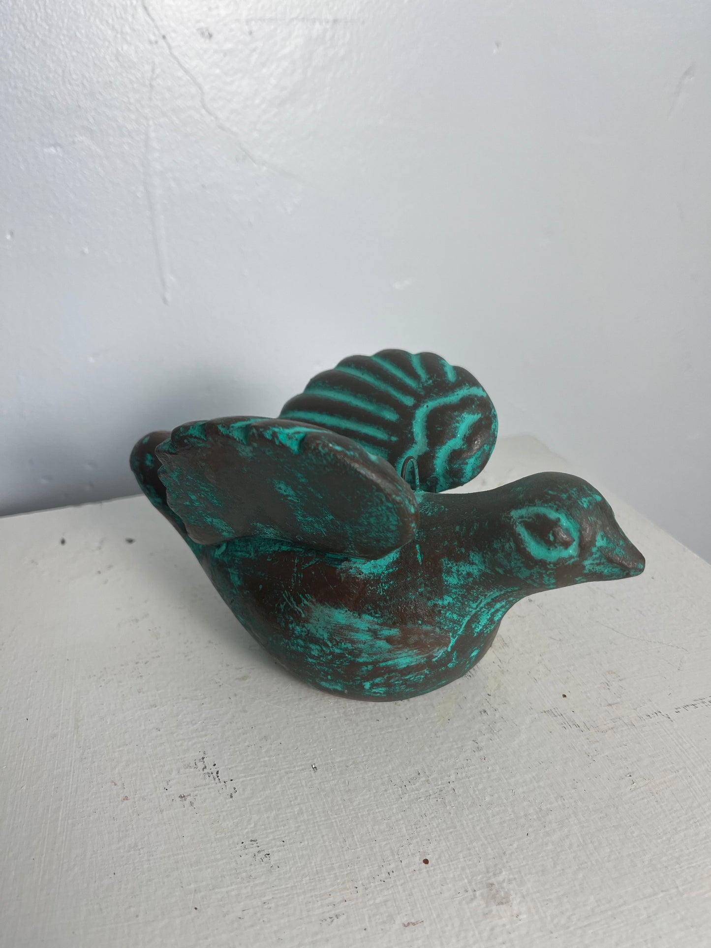 clay bird made in Mexico