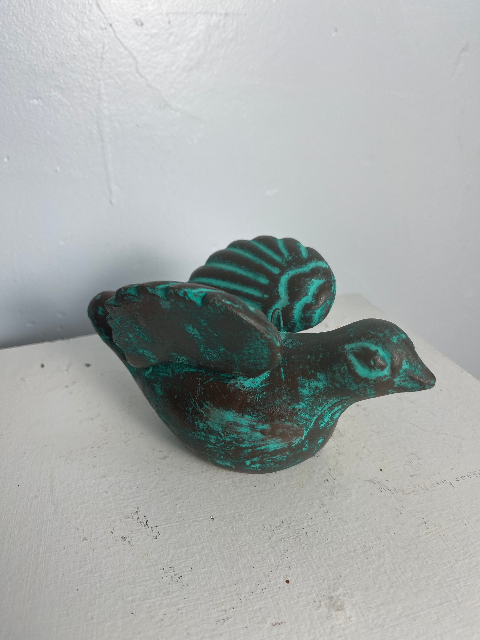clay bird made in Mexico
