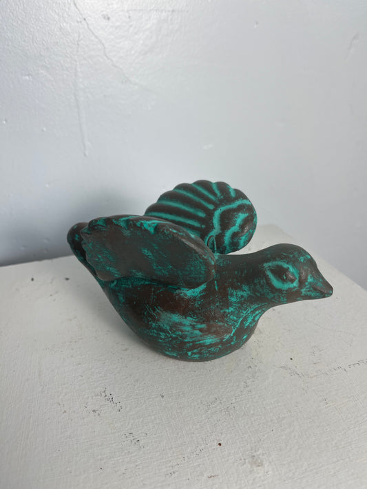 clay bird made in Mexico