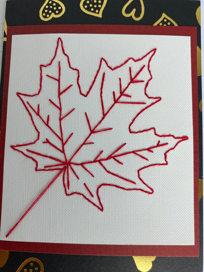 Hand Stitched Greeting Card