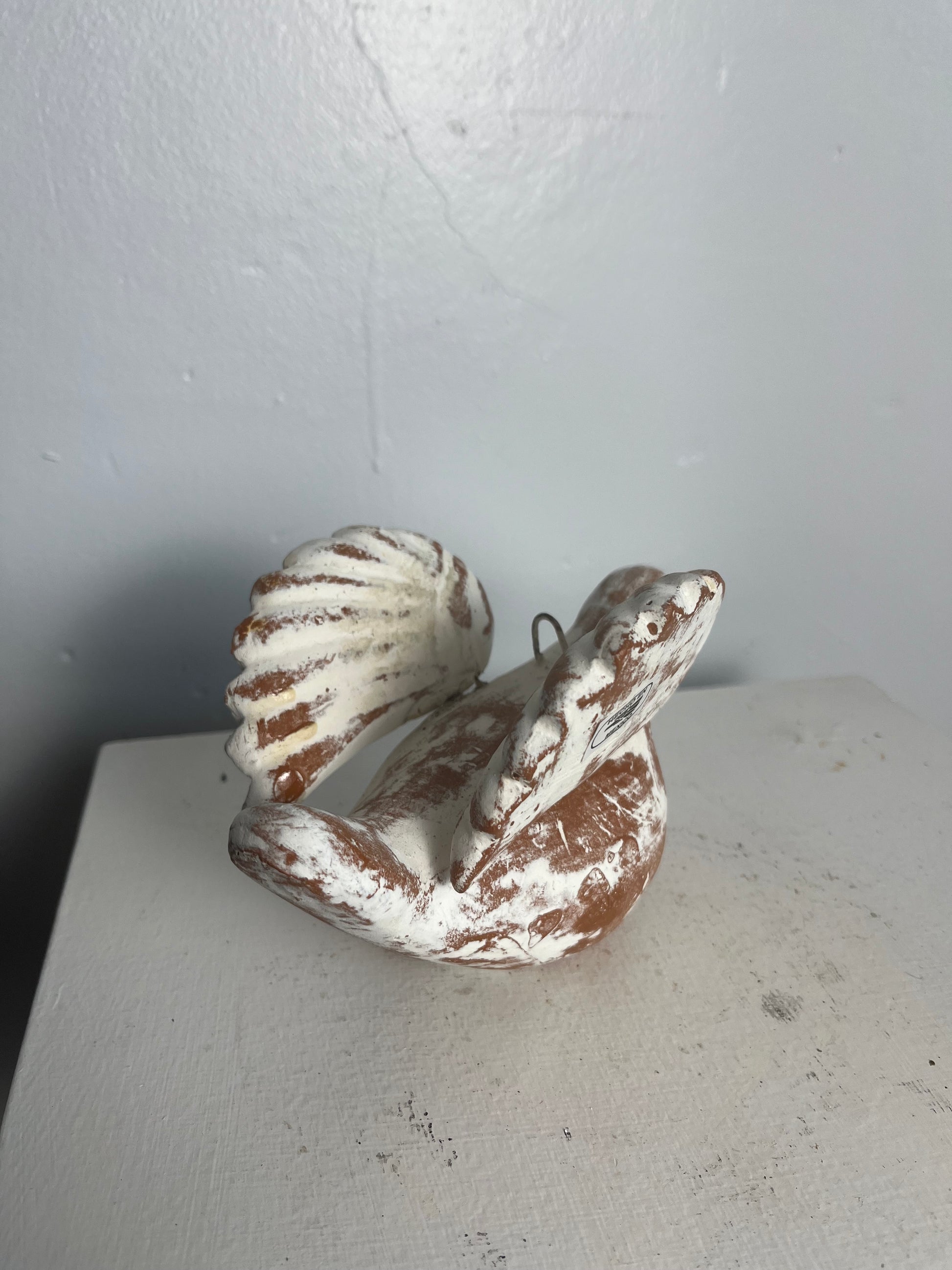 clay bird made in Mexico
