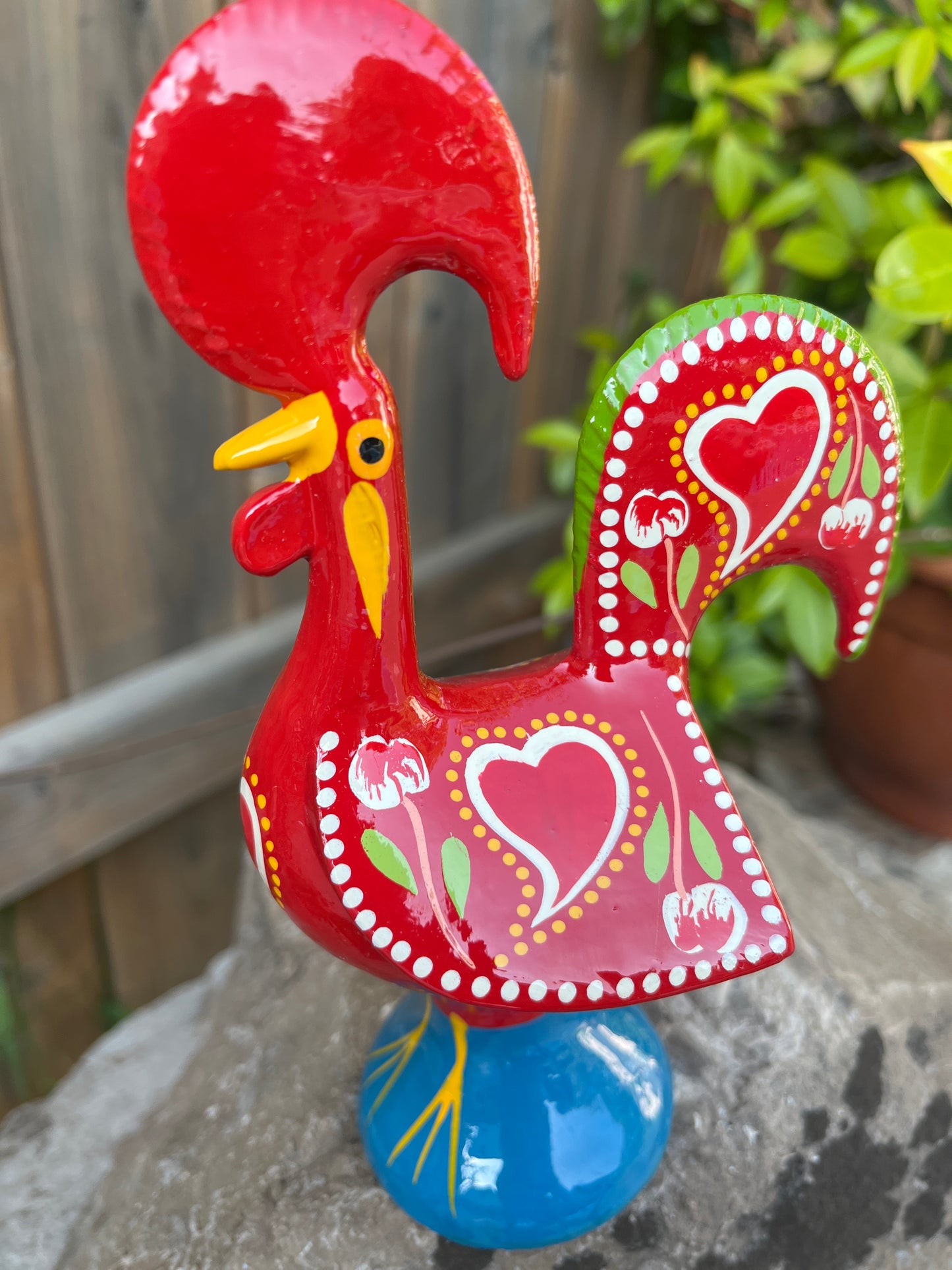 BARCELOS - METAL ROOSTER RED Large