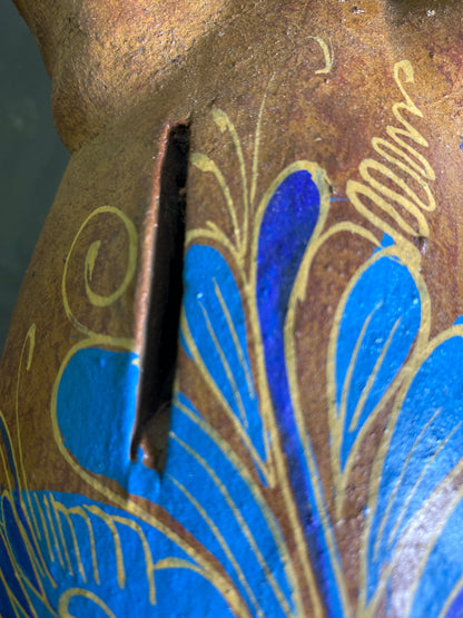 Tonalá Pottery Piggy Bank – Handcrafted in Mexico