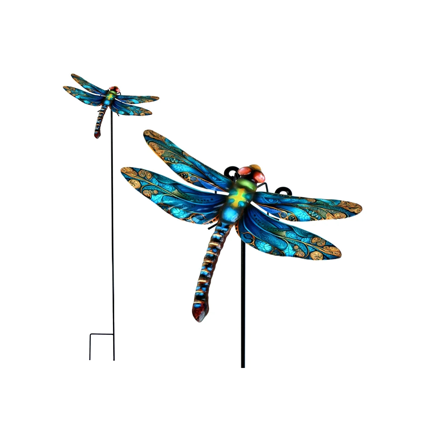 Metal Dragonfly Stake 35"