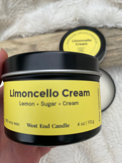 Limoncello Cream Soy Candle 4oz