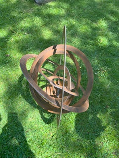 celestial metal garden piece