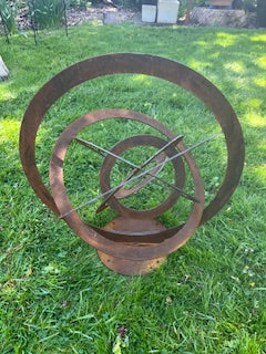 celestial metal garden piece