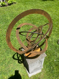celestial metal garden piece