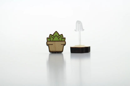 Succulent Pot Earrings