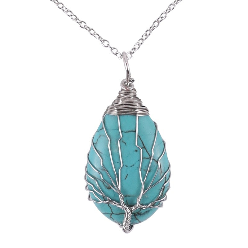 Necklace Tree of Life Turquoise