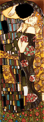 The kiss ceramic art tile