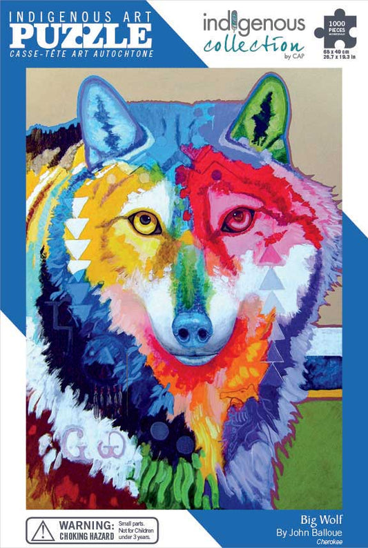 Big Wolf Puzzle - Artist John Balloue