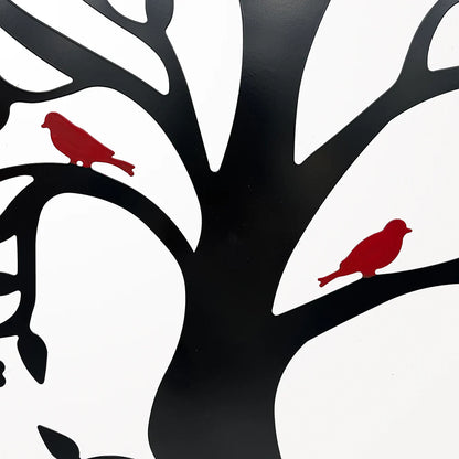 Leaning Tree of Life with Cardinals