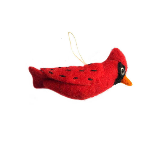 Felt cardinal made in Nepal