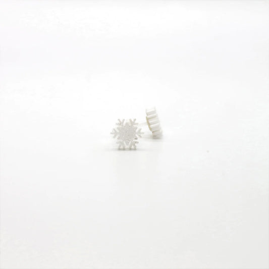 Snowflake Earrings - Snow White