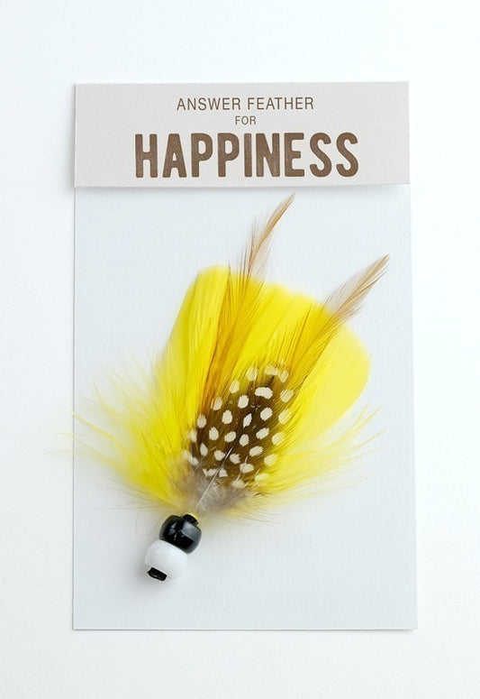 Answer feather for Happiness