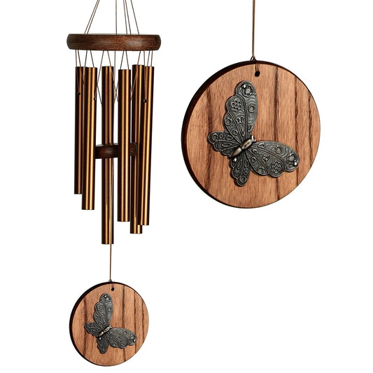 Habitats Teak Butterfly Chime