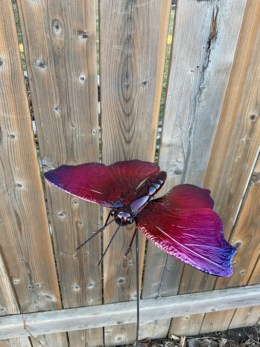 Butterfly garden stake