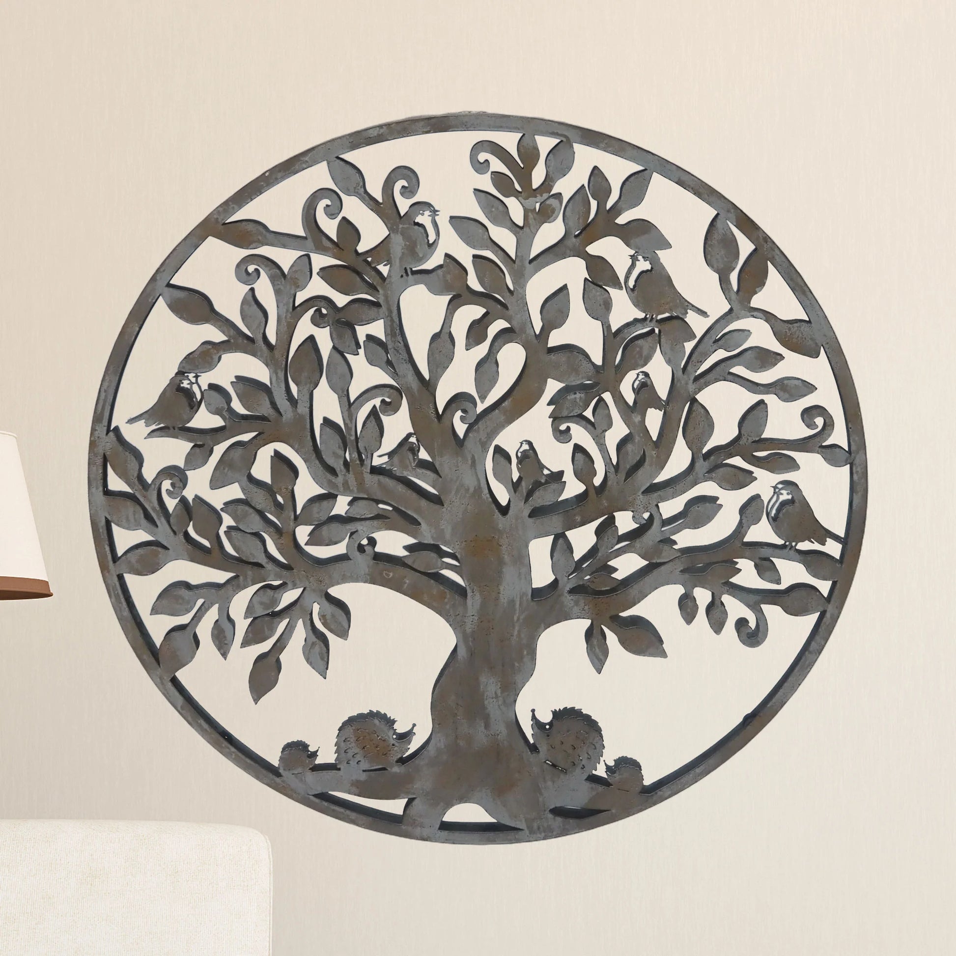 Metal tree f life wall decor