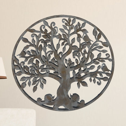 Metal tree f life wall decor