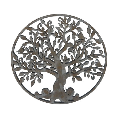 Metal tree of life wall decor