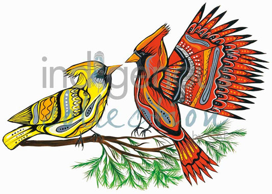 Indigenous art card
