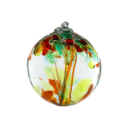 Hand blown glass orb