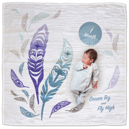 Baby Blanket and Milestone Set - Artist Simone Diamond