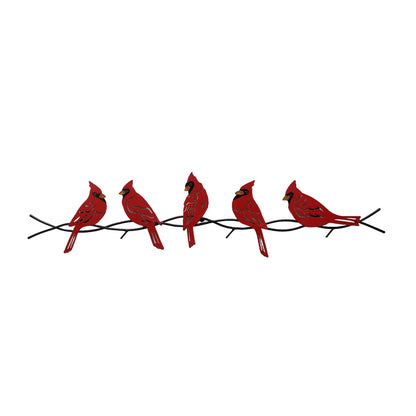 Cardinals metal wall decor