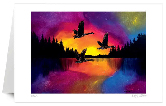 Dawn art card by artist Betty Albert