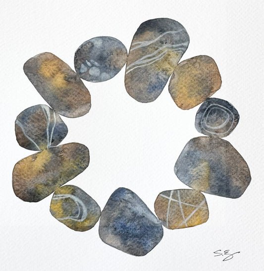 Lion’s Head Ring - Original Watercolour Painting by Sue Swartzenburg