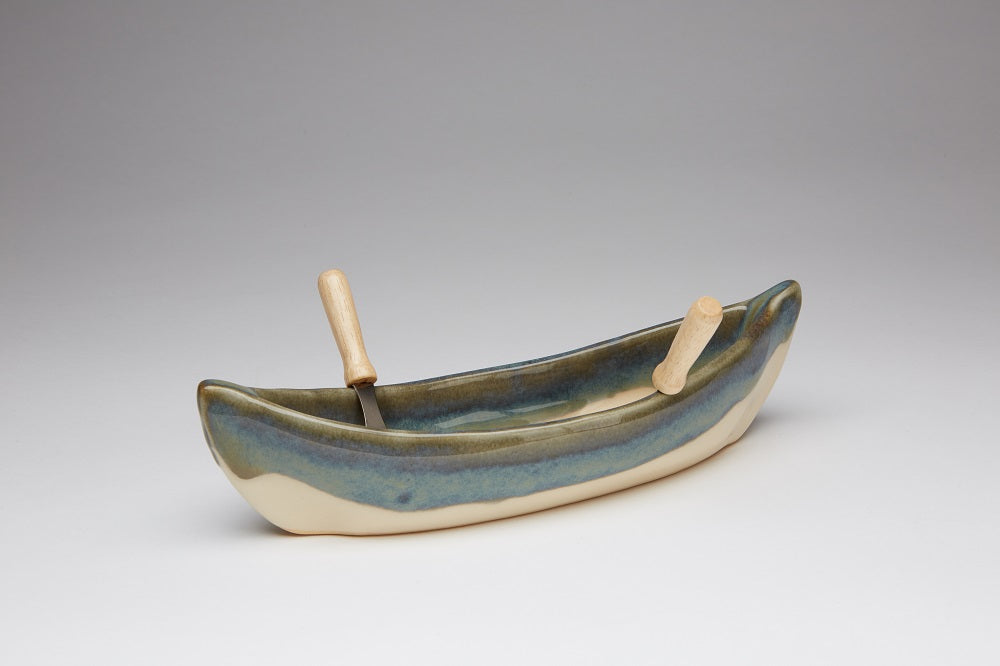 Canoe Dip Pot - Canadian Made Pottery