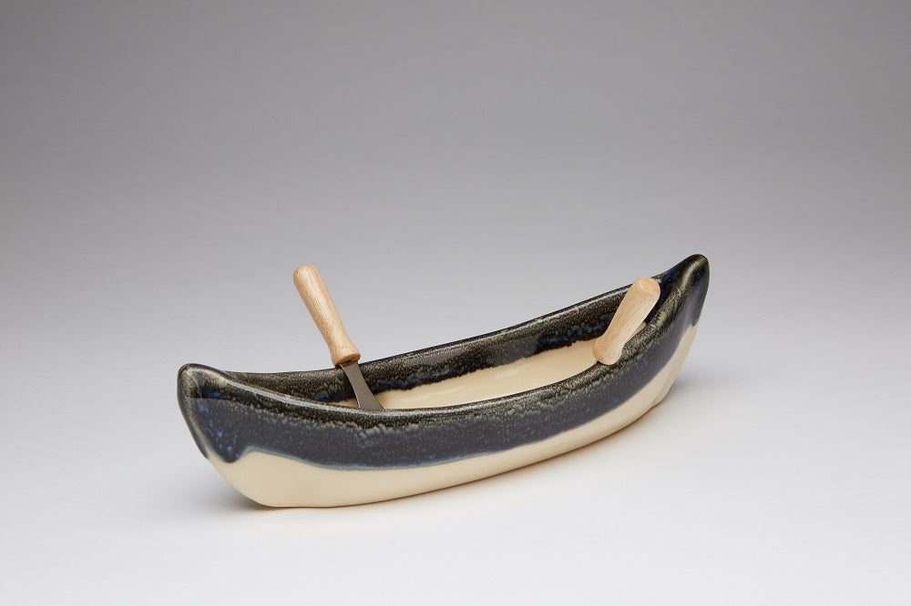Canoe Dip Pot - Canadian Made Pottery