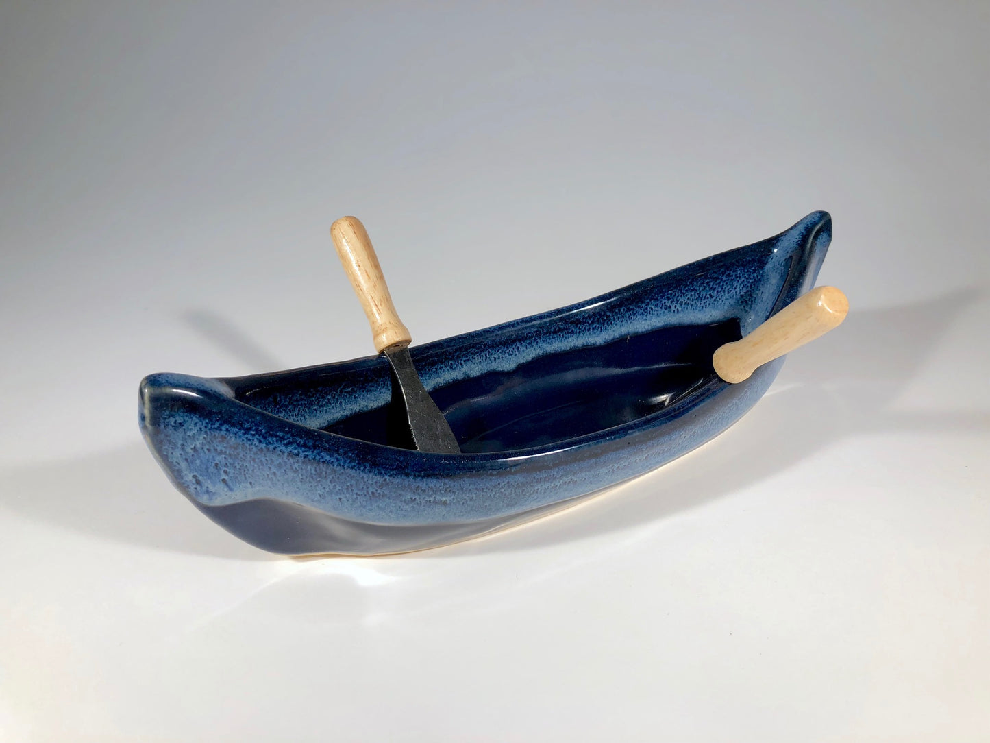 Canoe Dip Pot - Canadian Made Pottery